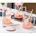 460ml milk tea coffee drinking glass with handle